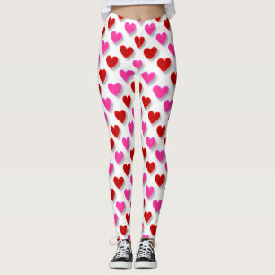 Cute Simple Heart Pattern Leggings