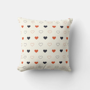 Cute Simple Heart Seamless Pattern Cushion