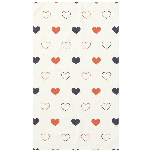 Cute Simple Heart Seamless Pattern  Tablecloth (Front)