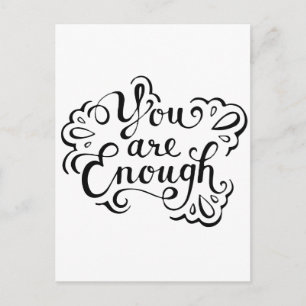 Cute Simple Inspirational Quote Postcard
