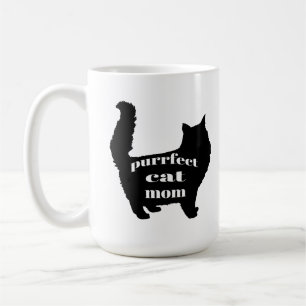 Cute SImple Modern Cat Mom Coffee Mug