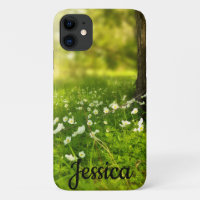 Cute Simple Personalised Sunny Flower Field