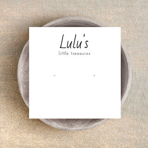 Cute Simple White Stud Earring Display