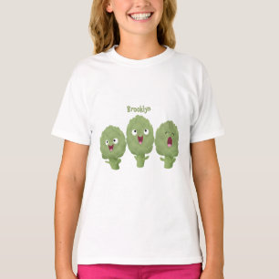 Cute singing artichokes vegetable cartoon T-Shirt