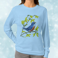 Cute Singing Blue Bird Tree