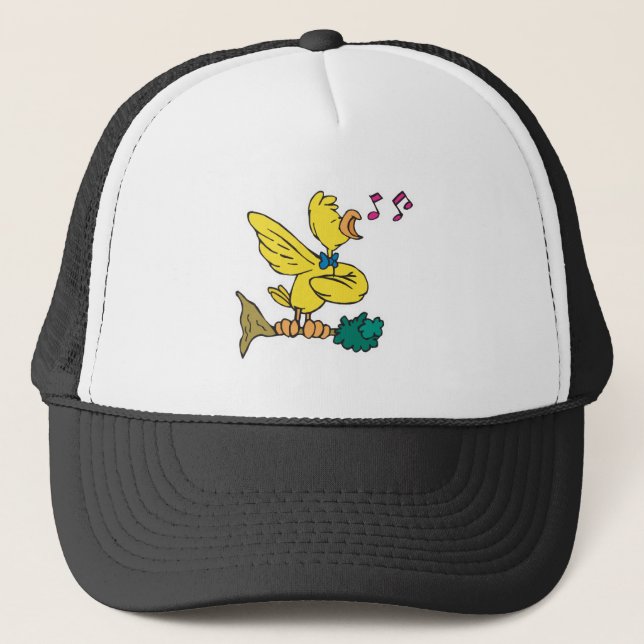 cute singing canary trucker hat (Front)