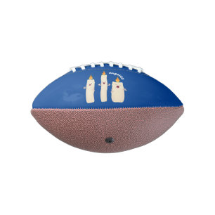 Cute singing candle trio cartoon american football