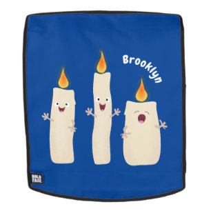 Cute singing candle trio cartoon backpack