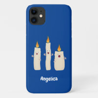 Cute singing candle trio cartoon