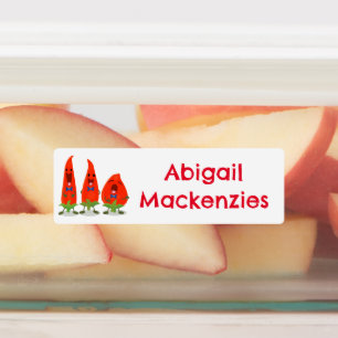 Cute singing chilli peppers cartoon personalised