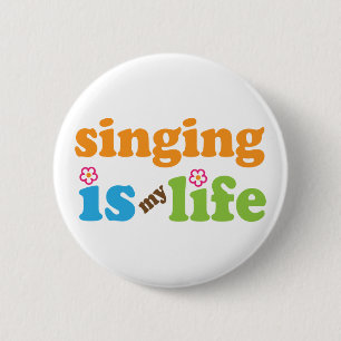 Cute Singing is My Life 6 Cm Round Badge