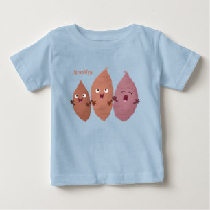 Cute singing sweet potatoes cartoon vegetables  baby T-Shirt