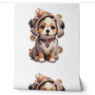 Cute single-dog Stickers Wallpaper
