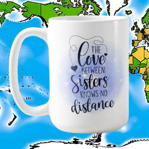 cute Sister love word art add text Coffee Mug