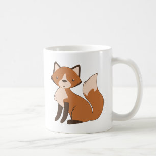 Cute Sitting Fox Coffee Mug