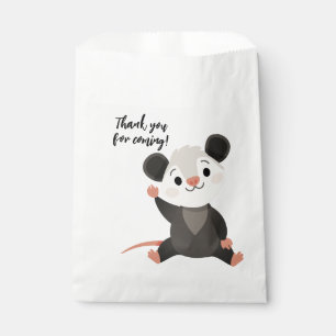 Cute Sitting Opossum Thank You for Coming Favour Bags