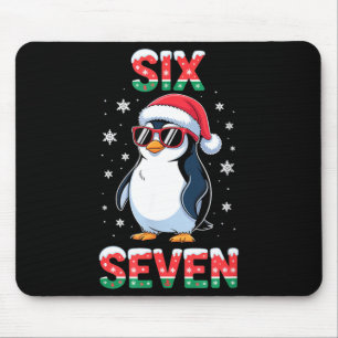 Cute Six Seven 67 Penguin Kids Christmas Holiday  Mouse Mat