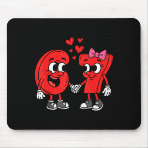Cute Six Seven 6 7 Meme Valentines Day Girl Boy Te Mouse Mat