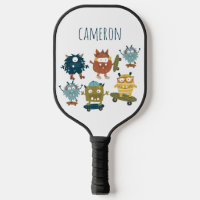 Cute Skateboard Monsters Personalised Name