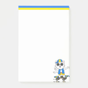Cute Skater Cat Post-it Notes