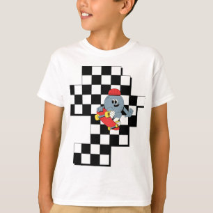 Cute Skater Girl Kids T-Shirt – Playful & Cool De