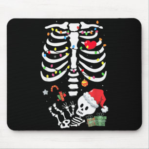 Cute Skeleton Baby Xmas Maternity Mom Pregnancy Ch Mouse Mat