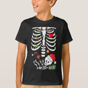 Cute Skeleton Baby Xmas Maternity Mom Pregnancy Ch T-Shirt