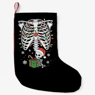 Cute Skeleton Baby Xmas Maternity Mum Pregnancy  Small Christmas Stocking