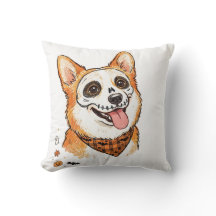 Cute Skeleton Face Paint Corgi Halloween Coloured