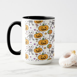 Cute Skeleton Fun For Halloween Mug