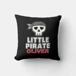 Cute Skeleton Little Pirate Personalised Cushion