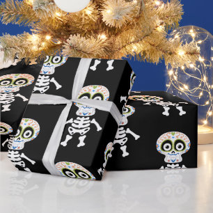 Cute skeleton printed Halloween Wrapping Paper