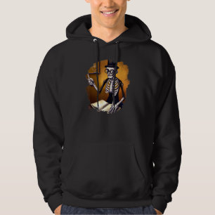 Cute  Skeleton Teacher Professor School Halloween Hoodie