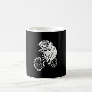 Cute Sketch Guinea Pig Bicycle | Cute Pet Lover Coffee Mug