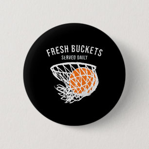 Cute Sketll Player Lover Fresh Buckets Served Dail 6 Cm Round Badge
