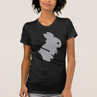 cute ski bunny snow skiing T-Shirt