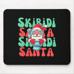 Cute Skibidi Toilet Santa Xmas Santa  Mouse Mat