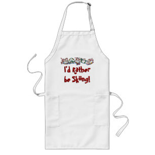 Cute Skiing Apron for the Holidays