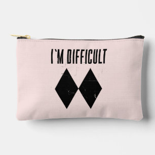 Cute Skiing Gag Double Black Diamond Novelty Accessory Pouch