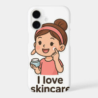 Cute Skincare Girl Sticker – Self-Care Cartoon