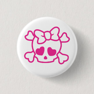 Cute Skull 3 Cm Round Badge