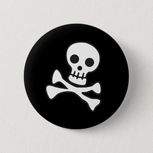Cute Skull 6 Cm Round Badge