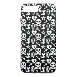 Cute Skull And Crossbone Halloween Pattern iPhone 8 Plus/7 Plus Case
