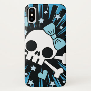 Cute Skull and Crossbones iPhone X Case