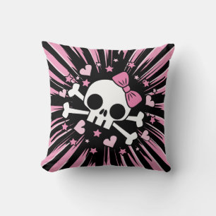 Cute Skull and Crossbones Cushion