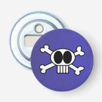 Cute Skull and Crossbones with Big Black Eyes