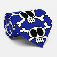 Cute Skull and Crossbones with Big Black Eyes