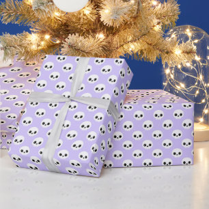 Cute Skull Halloween Pattern Wrapping Paper