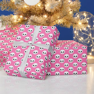 Cute Skull Halloween Pattern Wrapping Paper