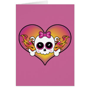 Cute Skull Heart